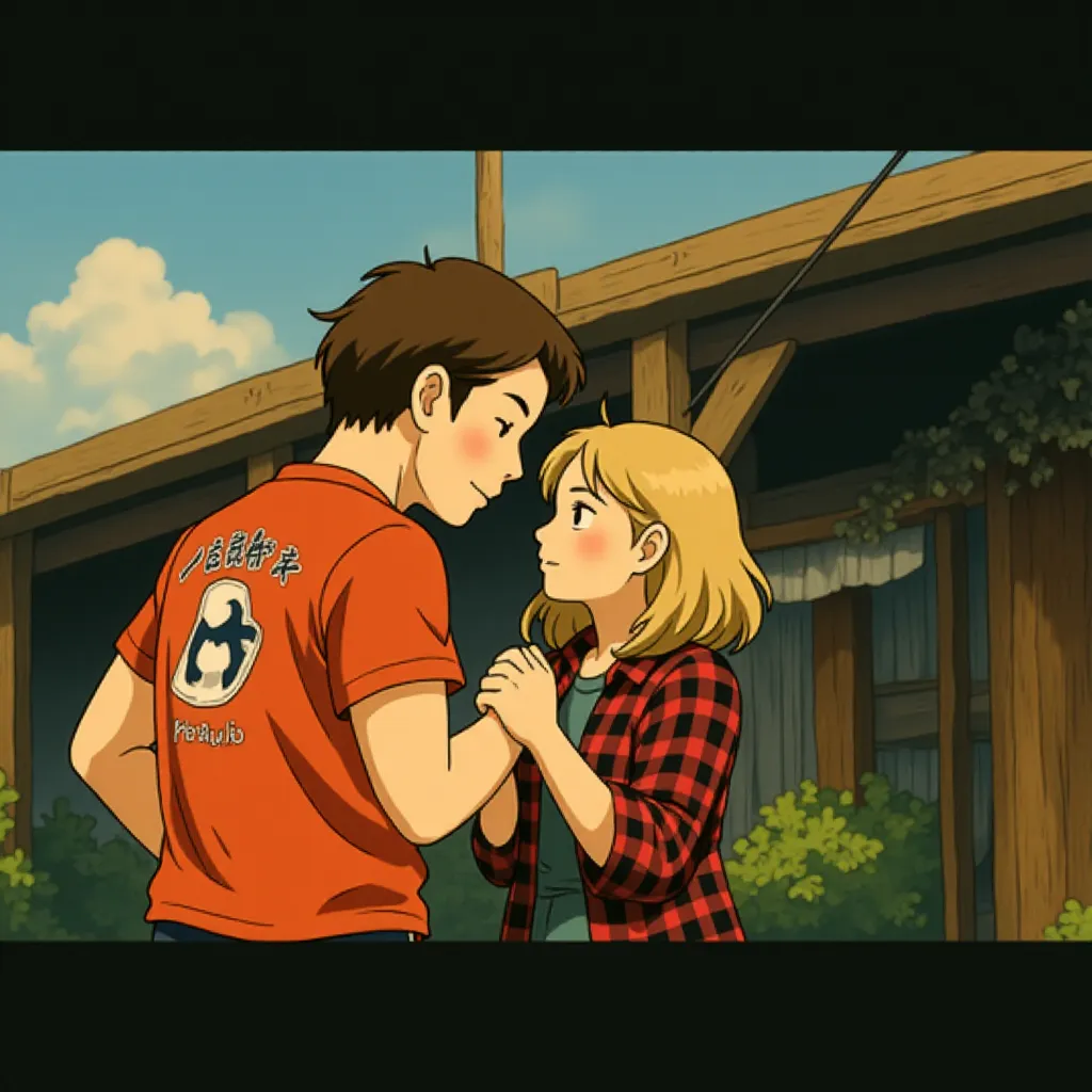 Ryan Gosling and Michelle Williams in Blue Valentine (2010) - Anime style