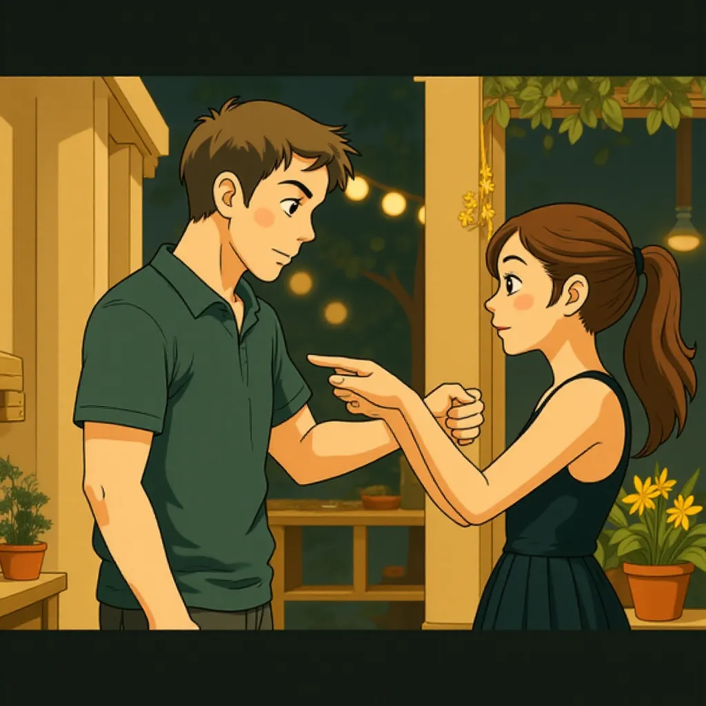 Mila Kunis and Justin Timberlake in Friends with Benefits (2011) - Anime style