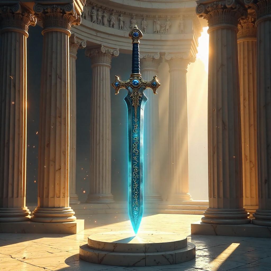 The Enchanted Blade of Athena: Ancient Greece Concept Art