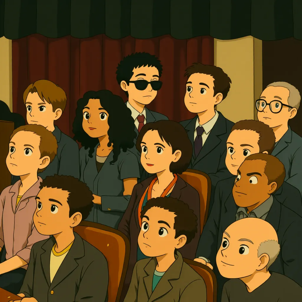 Ryan Gosling and Jeffry Griffin in The Big Short (2015) - Anime style
