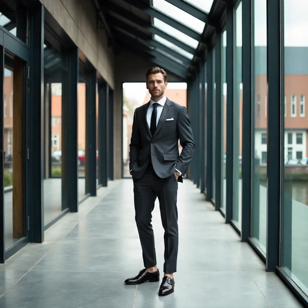 Stylish Man in Amsterdam's Modern Interior
