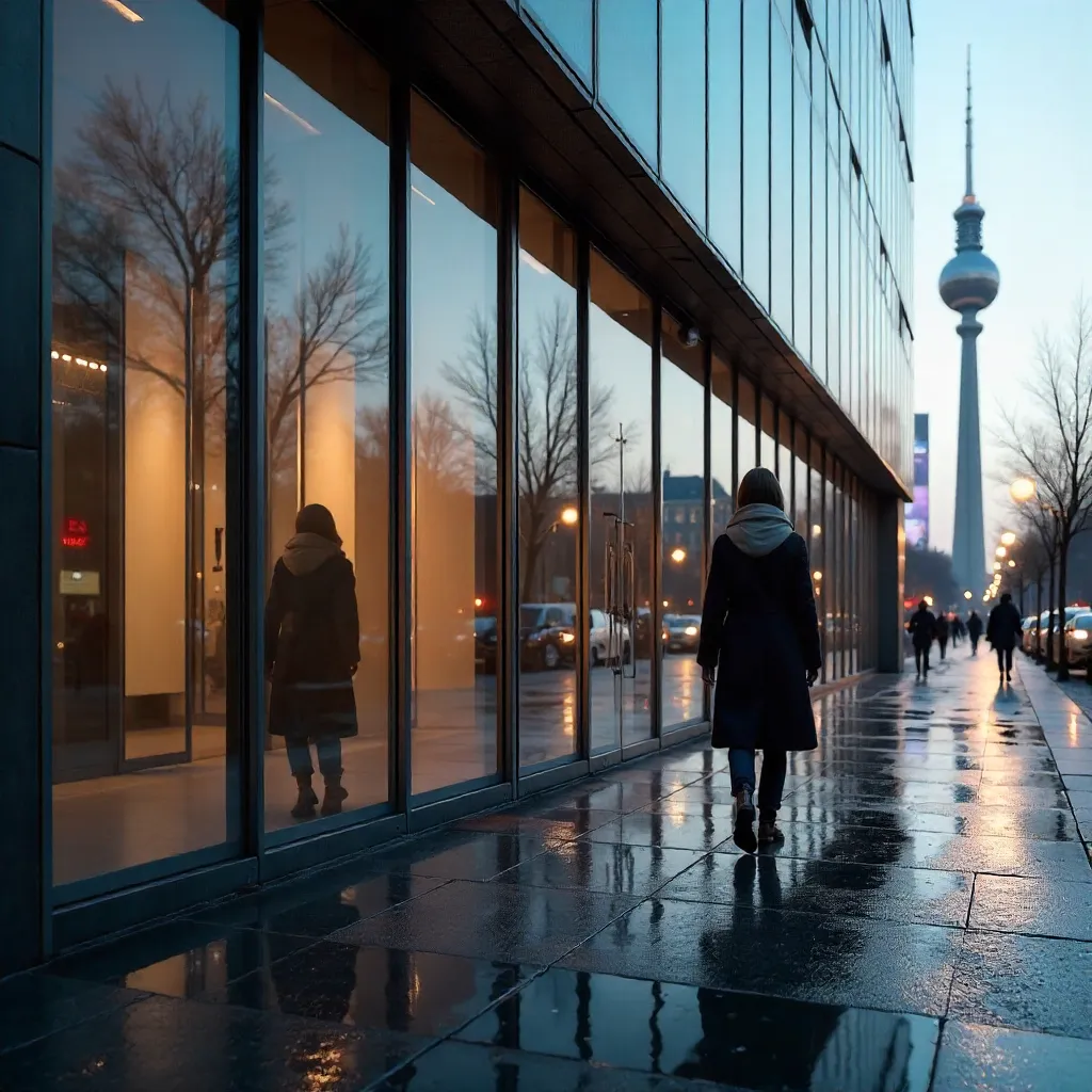 Reflection in Berlin Glass Facade