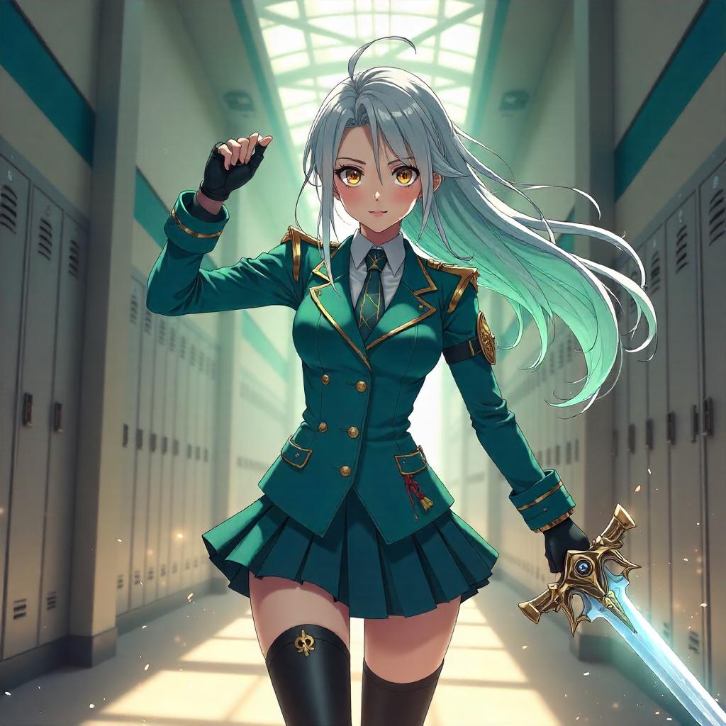 Schoolyard Warrior: Anime Hallway Battle