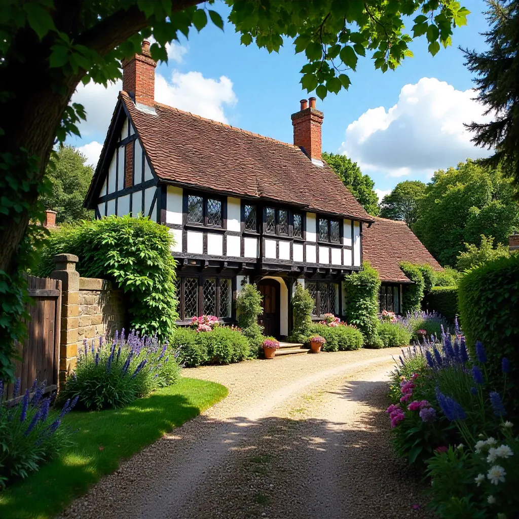 Charming Tudor House in Blooming Worsley Gardens