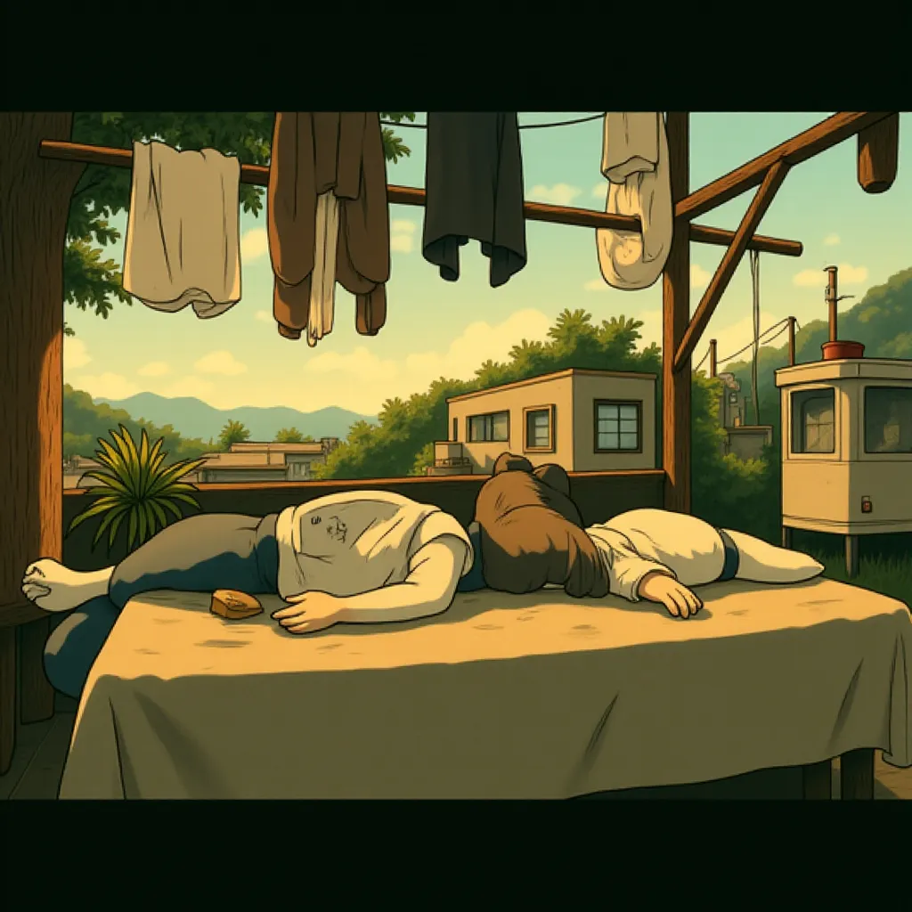 Marco Graf and Yalitza Aparicio in Roma (2018) - Anime style