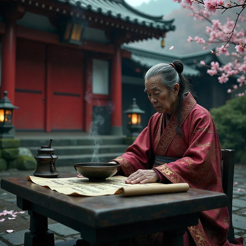 Photorealistic Oracle in Feudal Japan