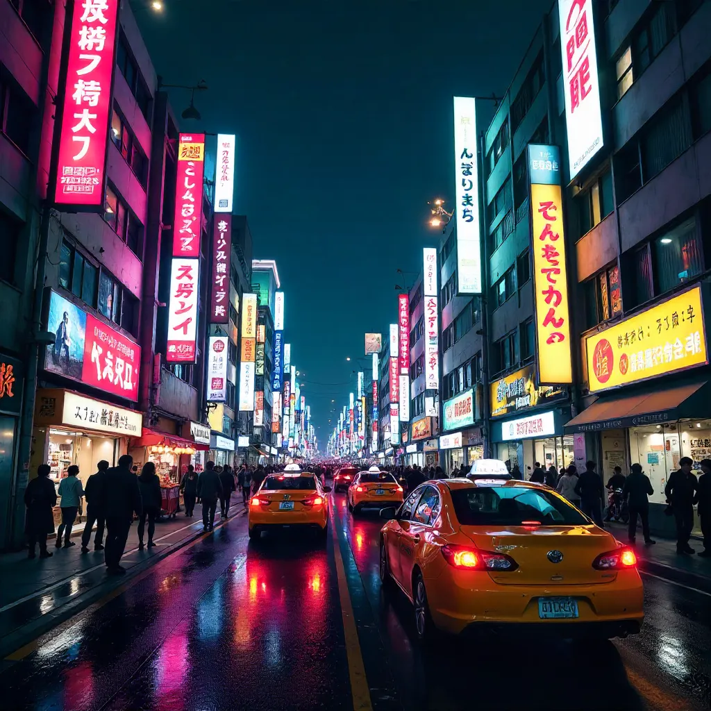 Neon Night Hustle in Akihabara