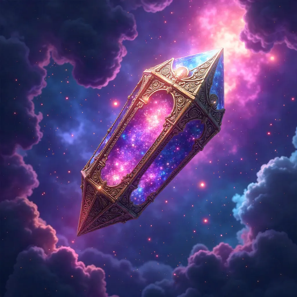 Nebula Relic: An Anime-Style Artifact in Space