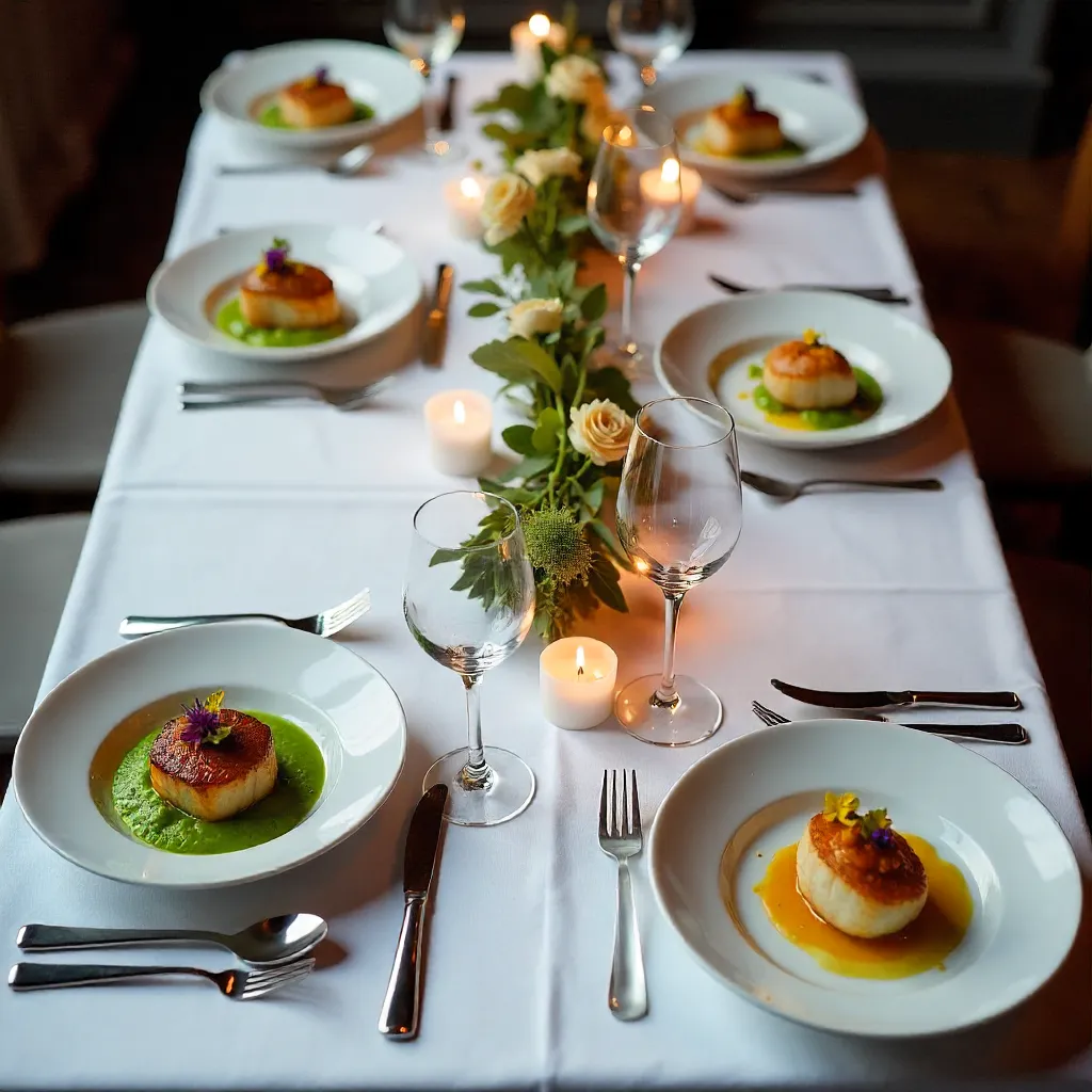 Top-Down Gourmet Dining in Vonnas, France
