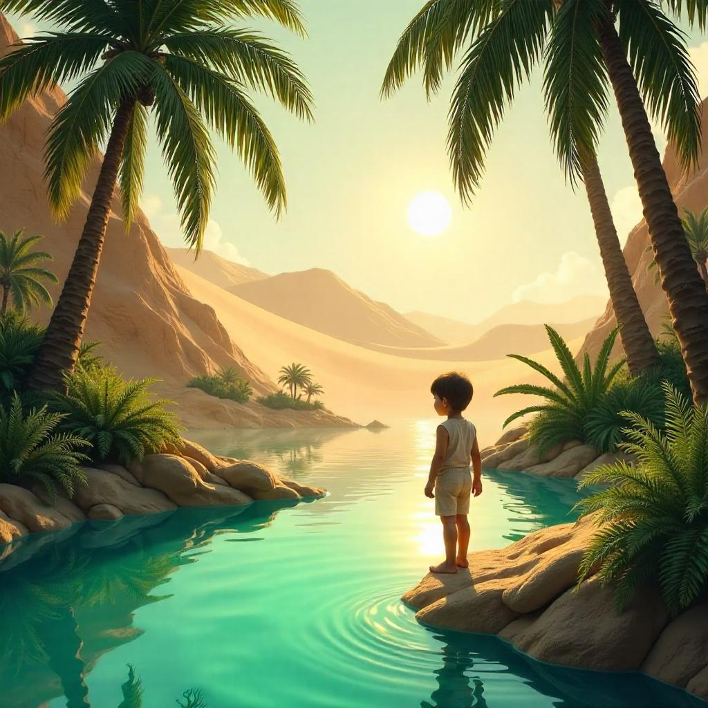 Child in an Oasis: Concept Art Dreamscape