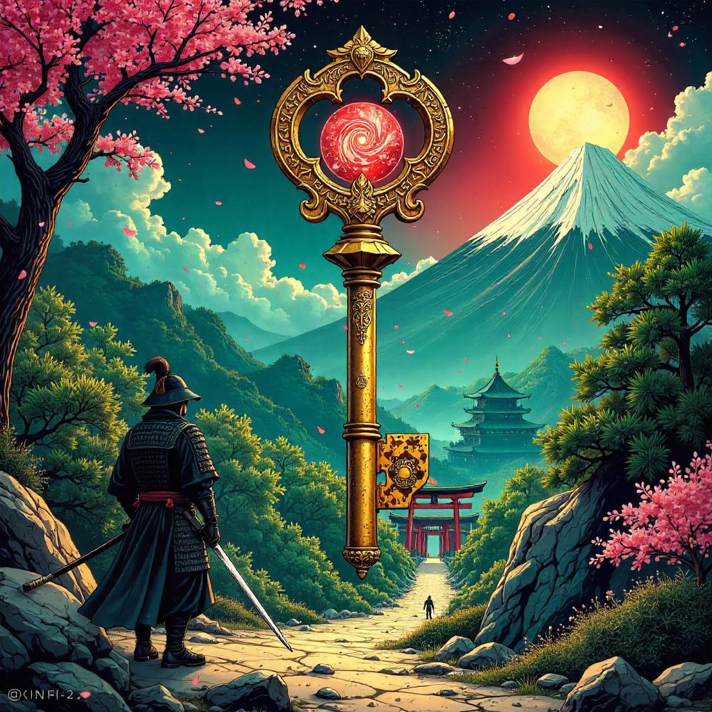 Dimensional Key in Feudal Japan — Comic Panels