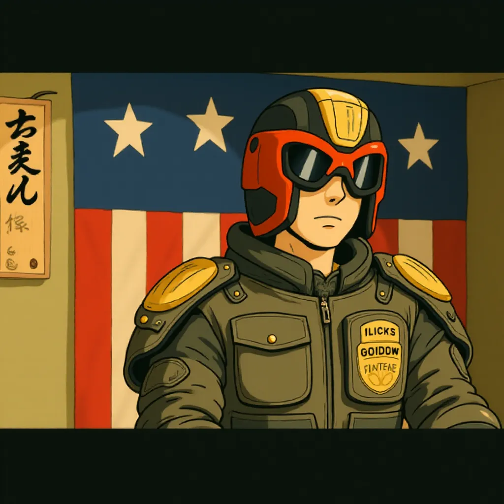 Karl Urban in Dredd (2012) - Anime style