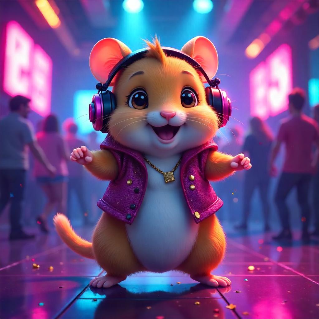 Anime Hamster Nightclub Dance