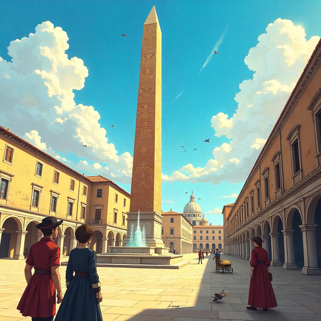 Anime Obelisk in Renaissance Italy