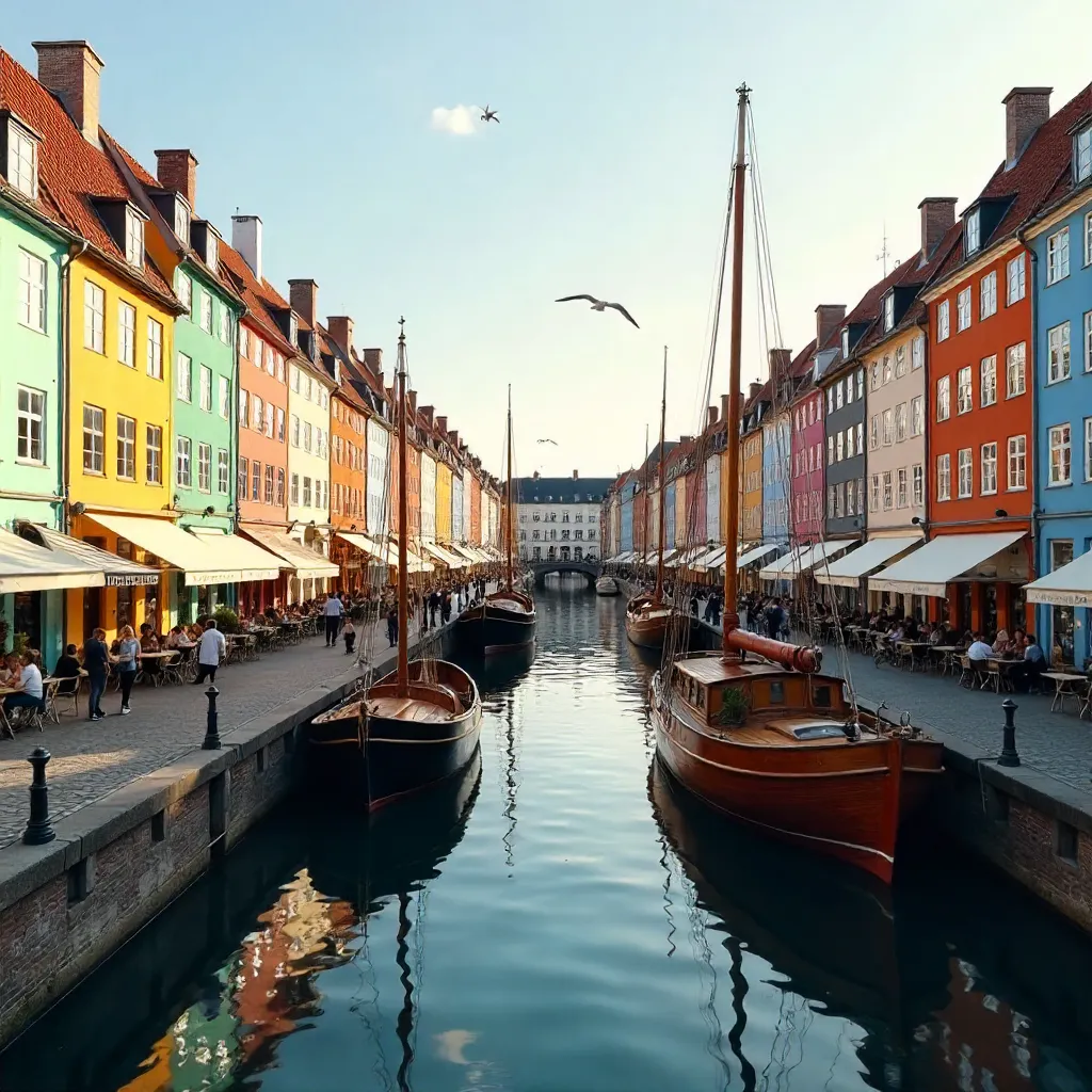 Nyhavn Canal: Colorful Houses, Boats, and Reflections