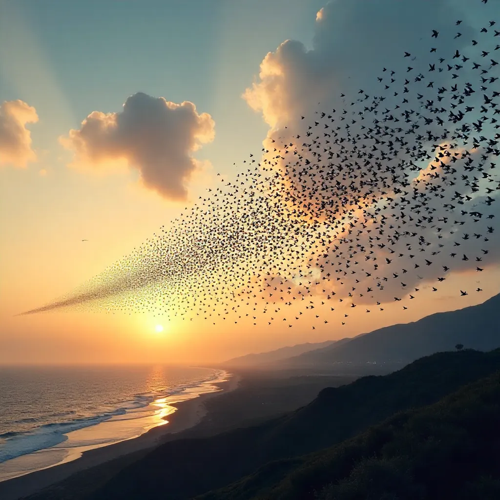 Synchronizing Silhouettes: A Skyward Flock