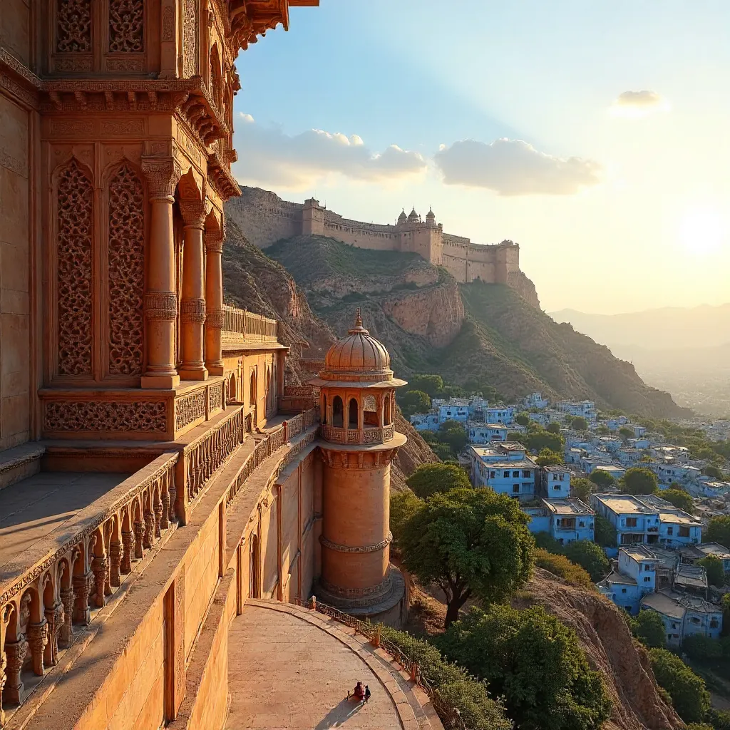 Ornate Stone Carvings of Jodhpur's Historic Architecture