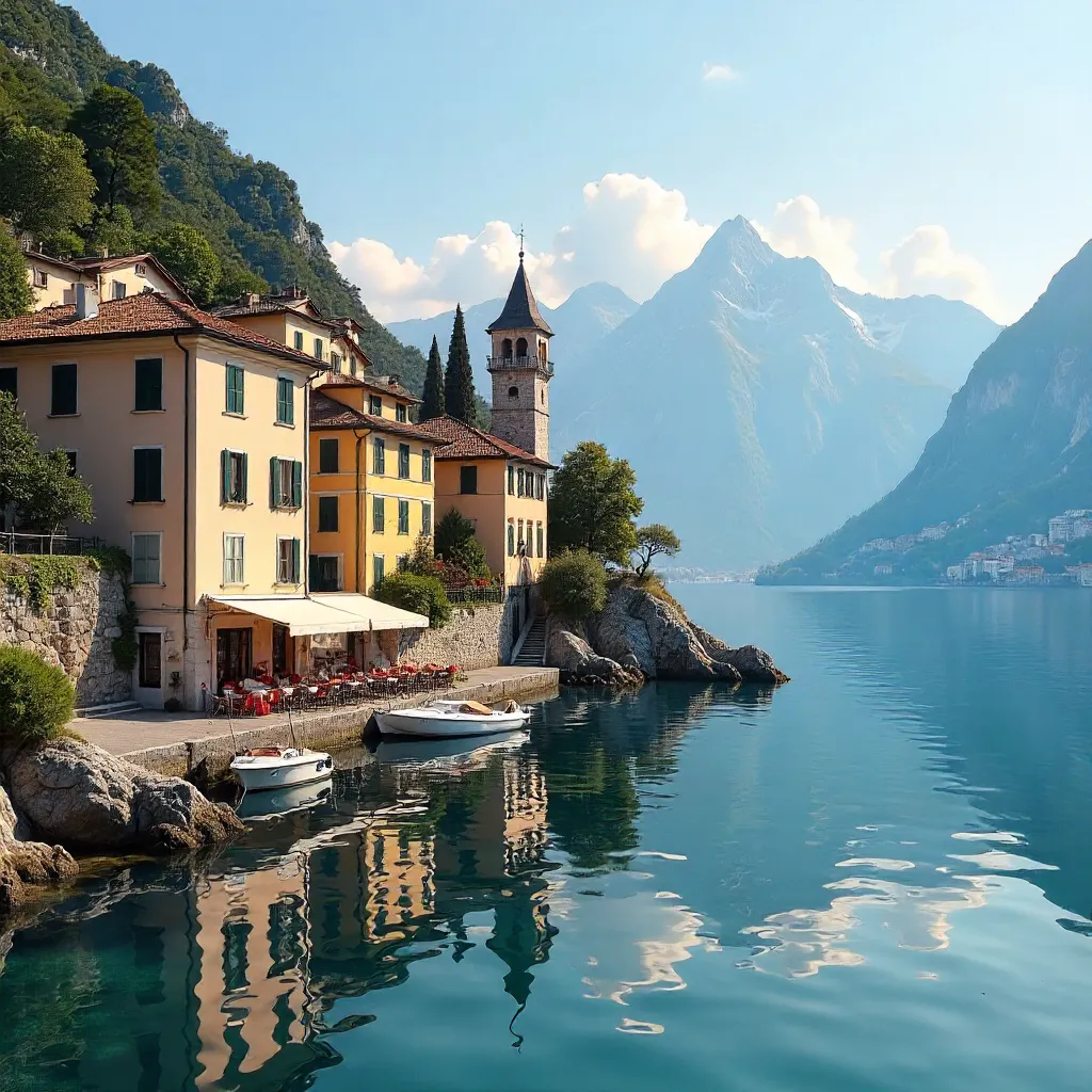 Charming Varenna: Lake Como at Golden Hour