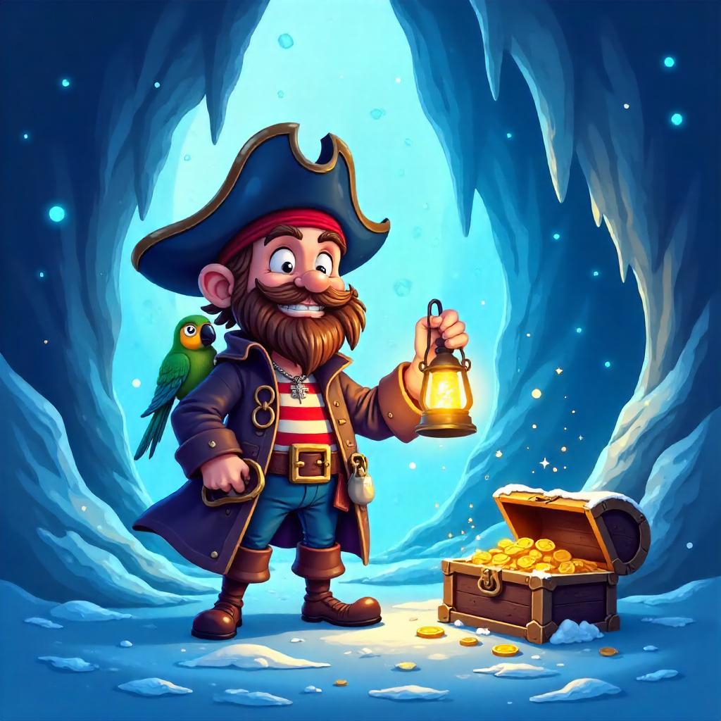 Ice-Cave Cartoon Pirate Adventure