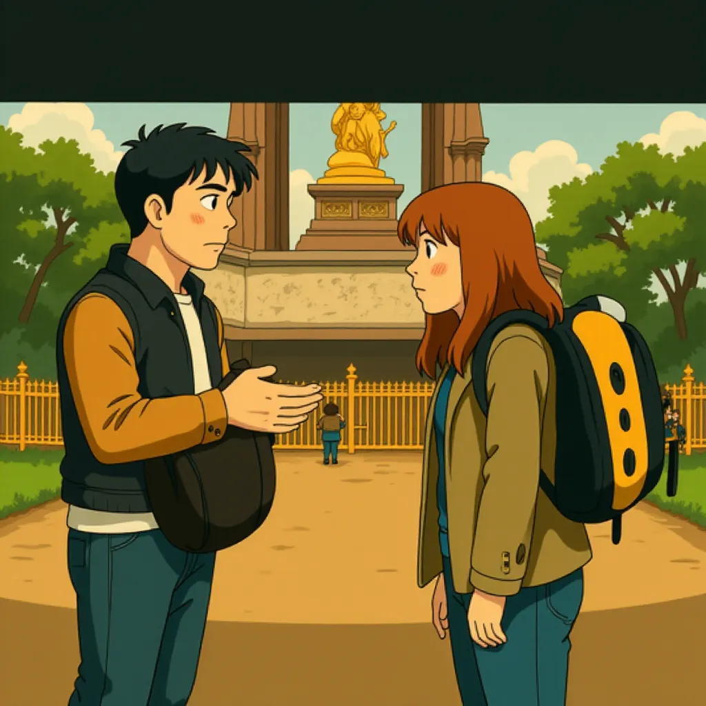 Sam Rockwell and Bryce Dallas Howard in Argylle (2024) - Anime style