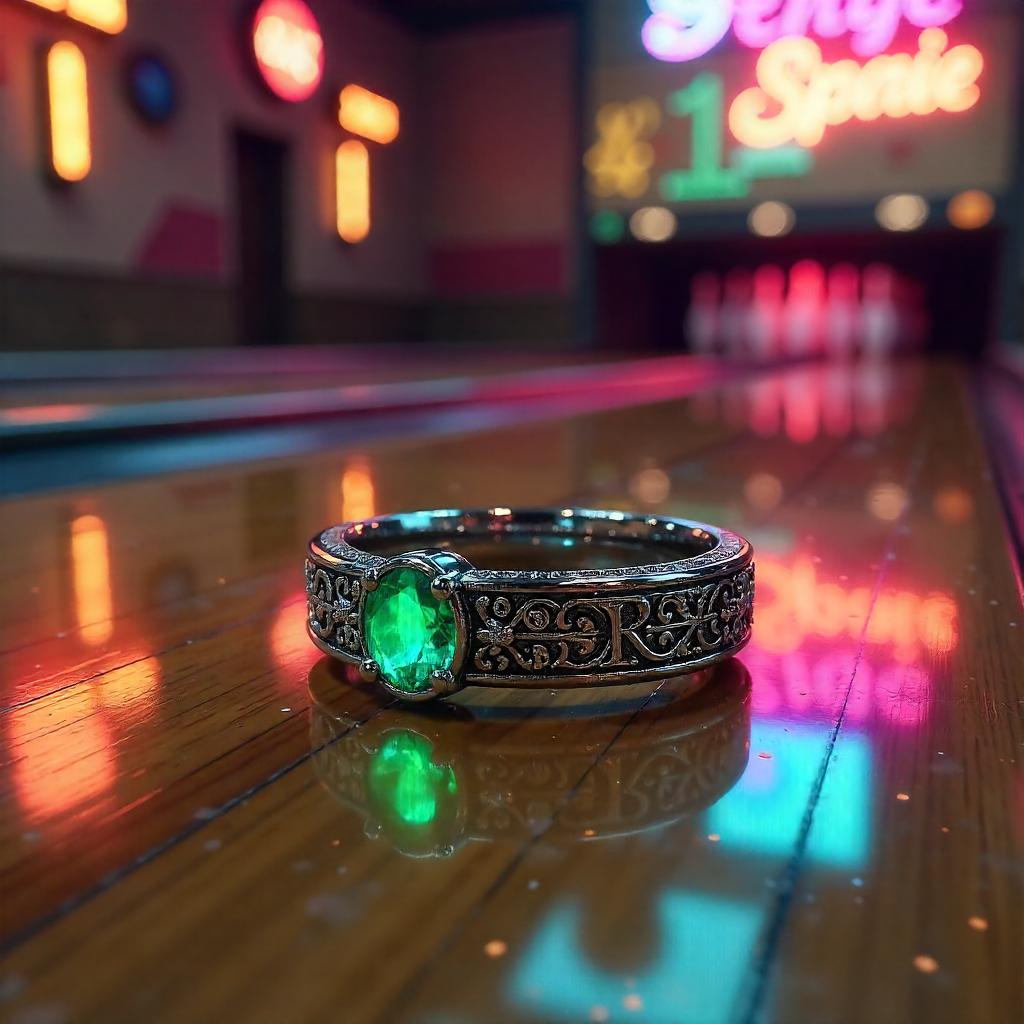 Enchanted Ring in a Neon Bowling Alley