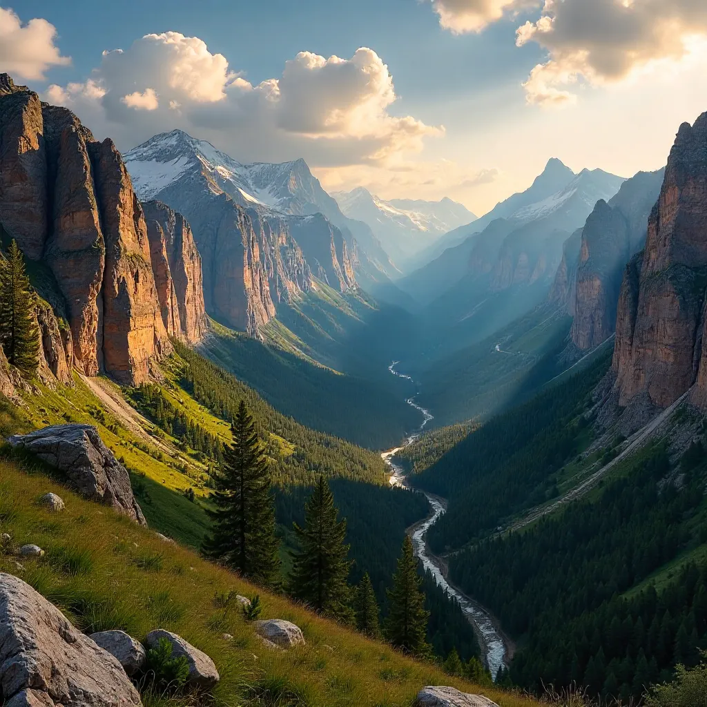 Dagestan Cliffs: Caucasus Panorama
