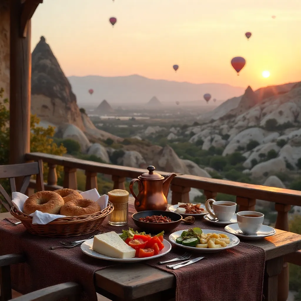 Cappadocian Sunrise Turkish Breakfast Spread