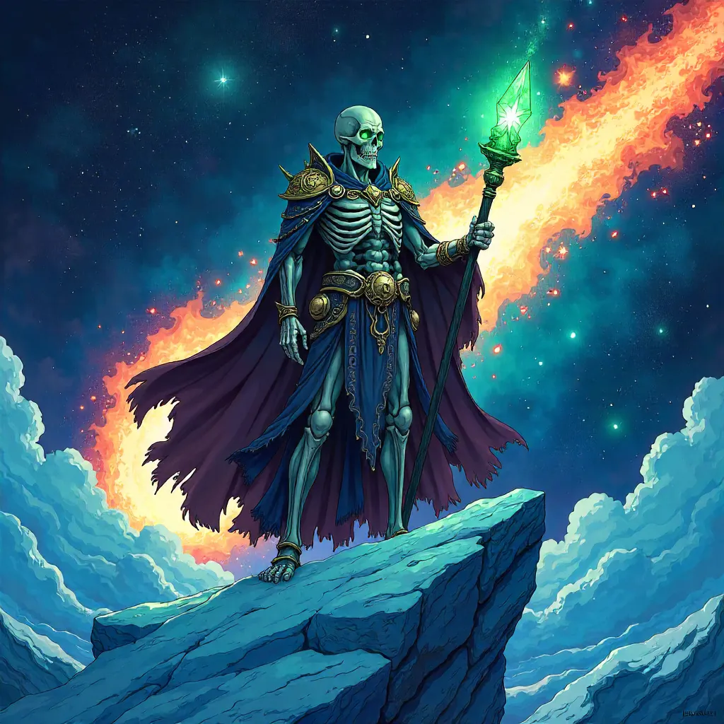 Lich on a Comet: An Anime Cosmic Necromancer