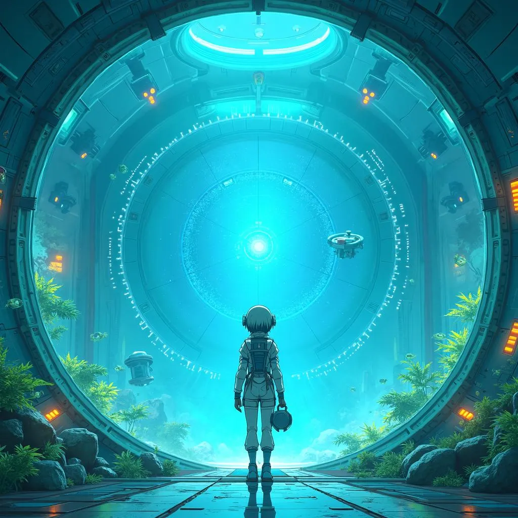 Explorer in an Anime Terraforming Station