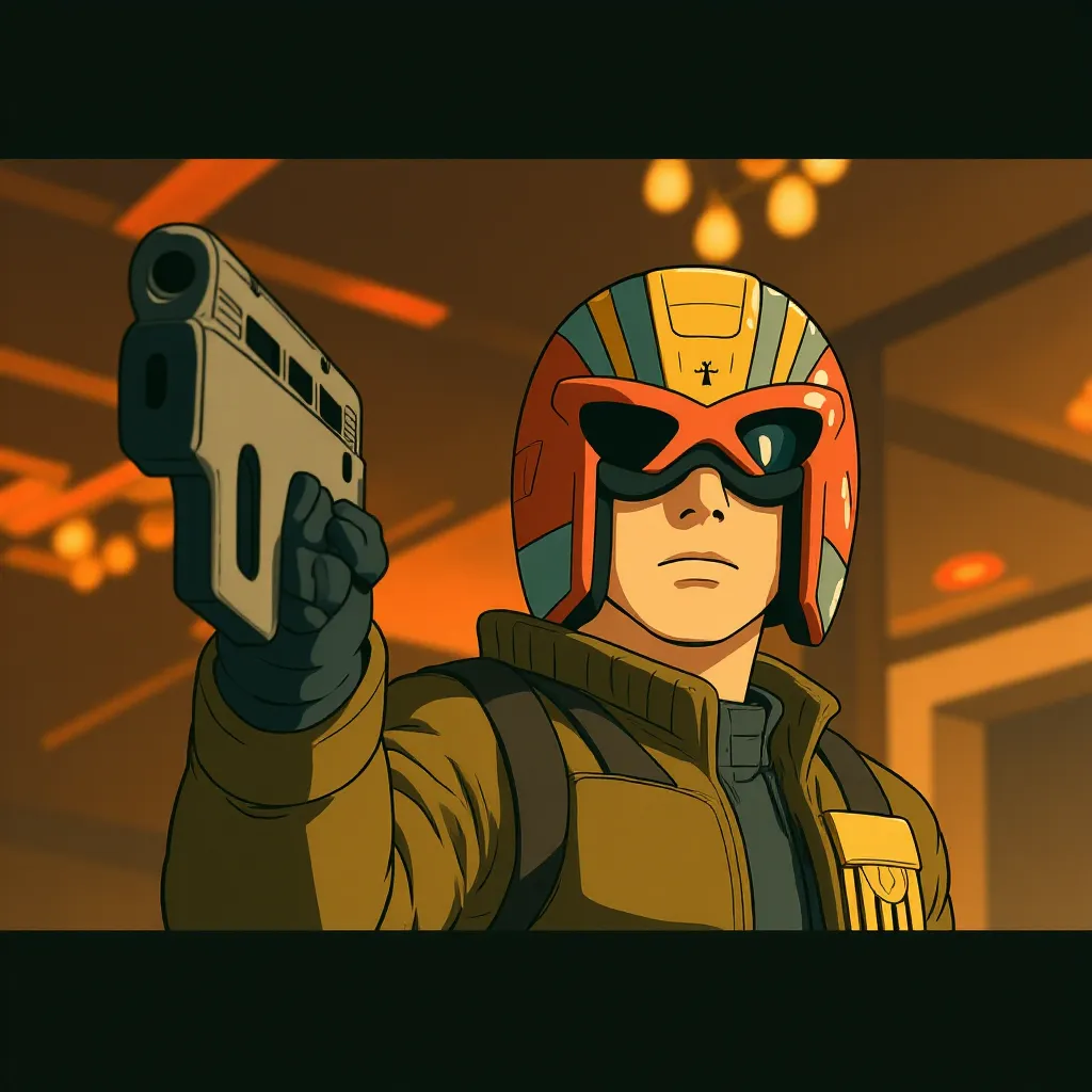 Karl Urban in Dredd (2012) - Anime style