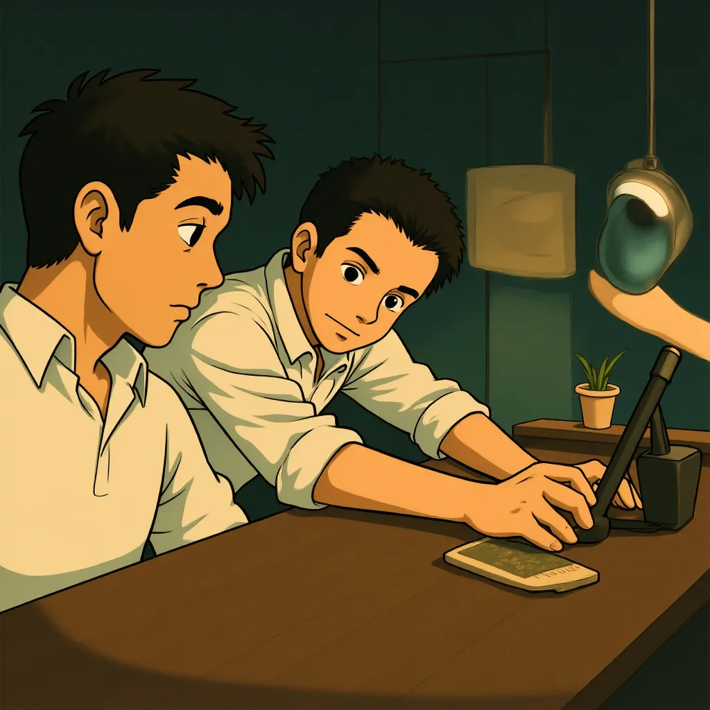 Idris Elba and John Cena in Heads of State (2025) - Ghibli style