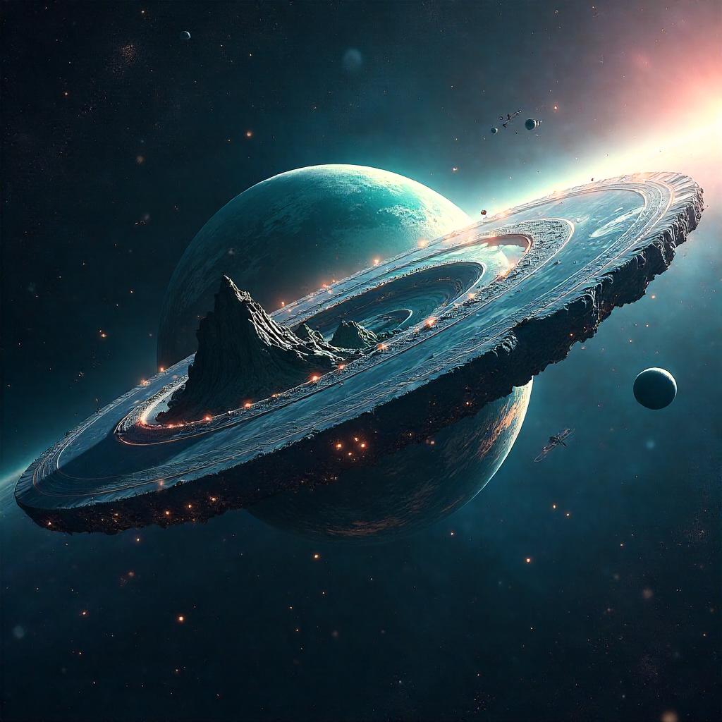 Zero-Gravity Planet Concept Art