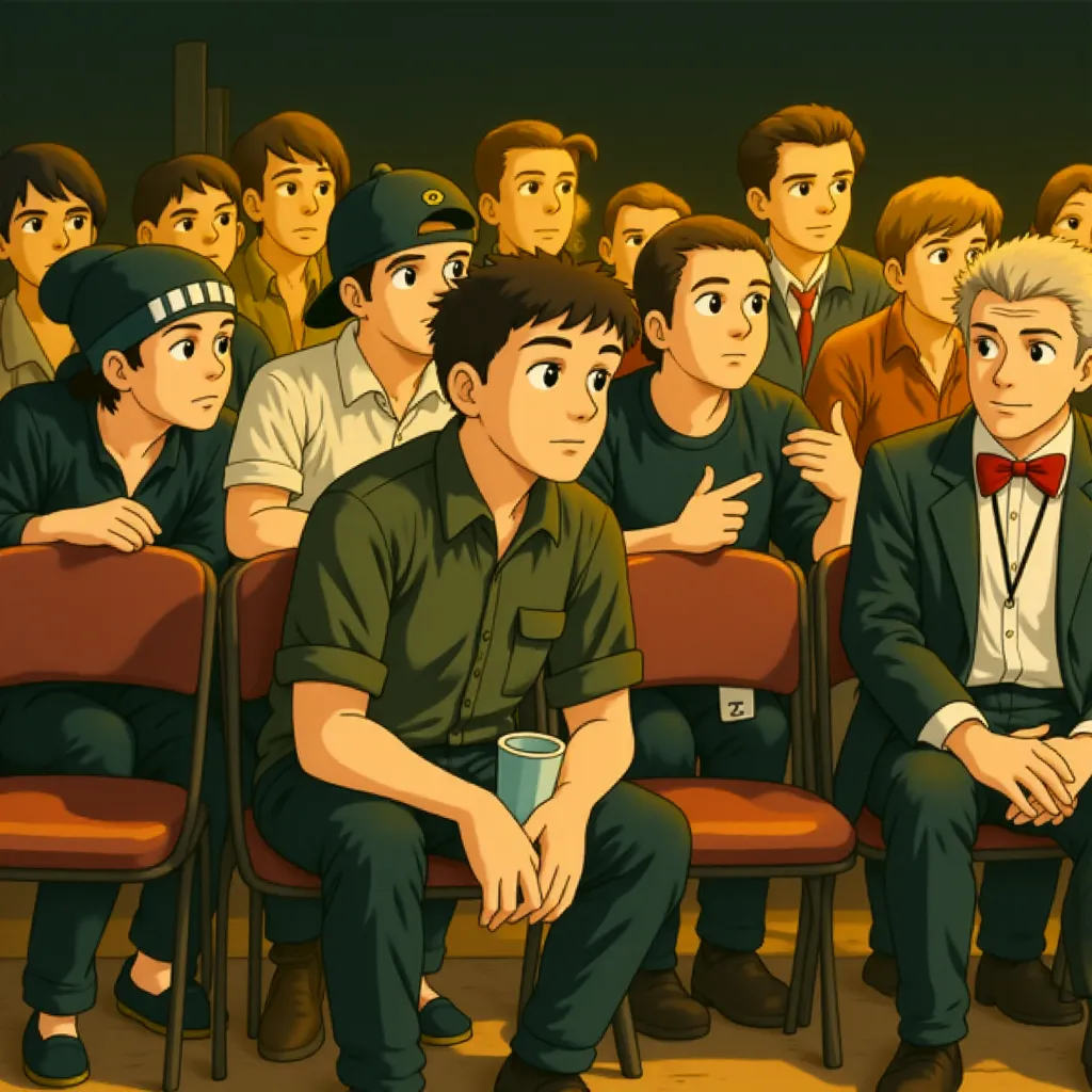 Dominic Colón, Beau Knapp, and Victor Ortiz in Southpaw (2015) - Anime style