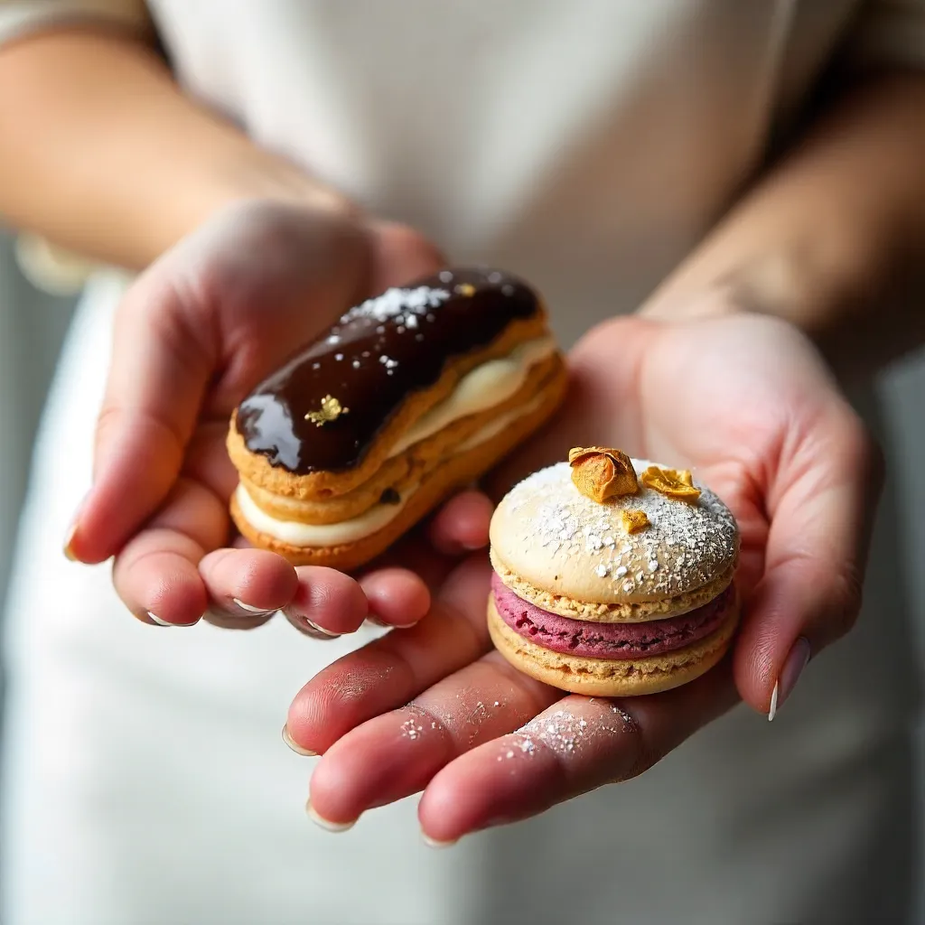 Elegant Hands Present Fine French Pastries