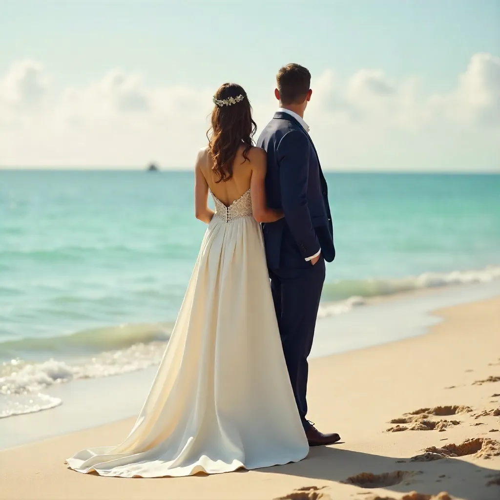 Back-to-Back Elegance on a Serene Beach