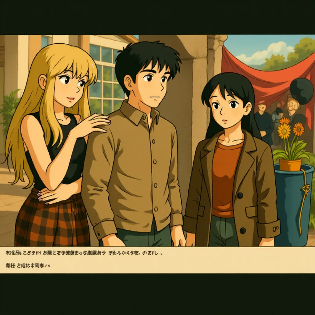 Jenny Gabrielle, Dylan O'Brien, and Rosa Salazar in Maze Runner: The Scorch Trials (2015) - Anime style