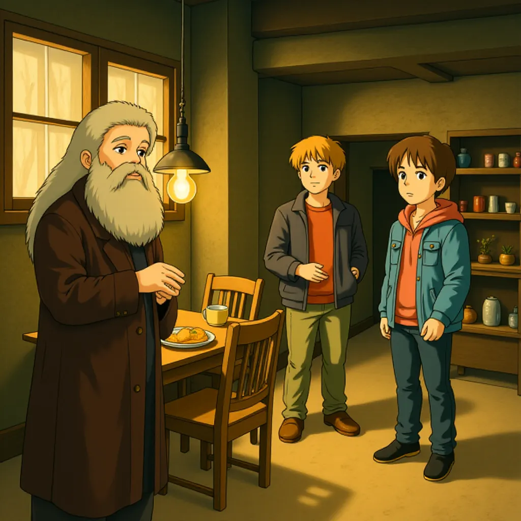 Ciarán Hinds, Rupert Grint, and Emma Watson in Harry Potter and the Deathly Hallows: Part 2 (2011) - Anime style