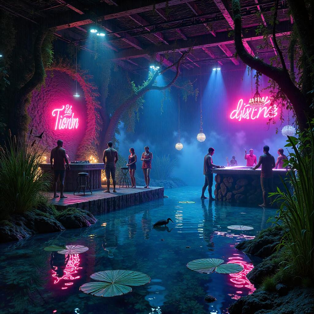 Marsh Nightclub: A Photorealistic Swamp Club