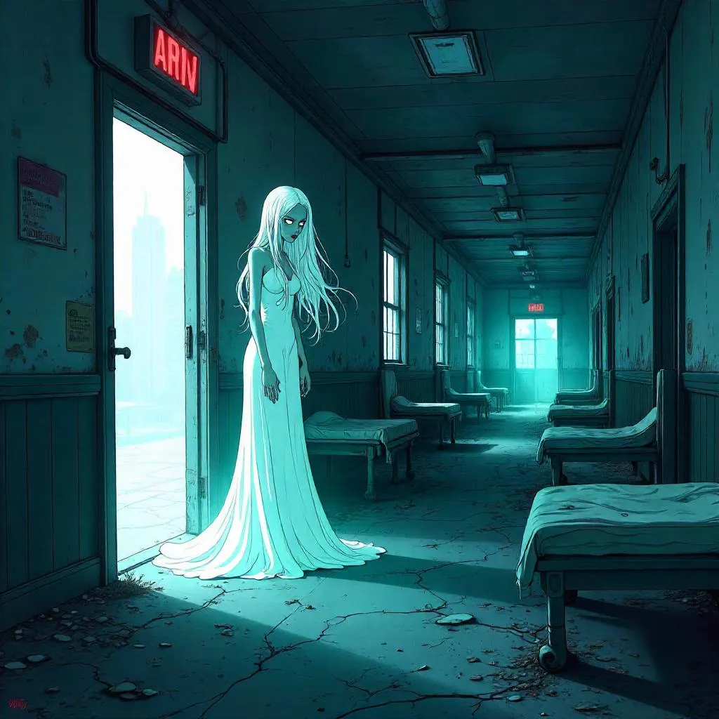 Banshee in the Abandoned Asylum - Anime Ghost