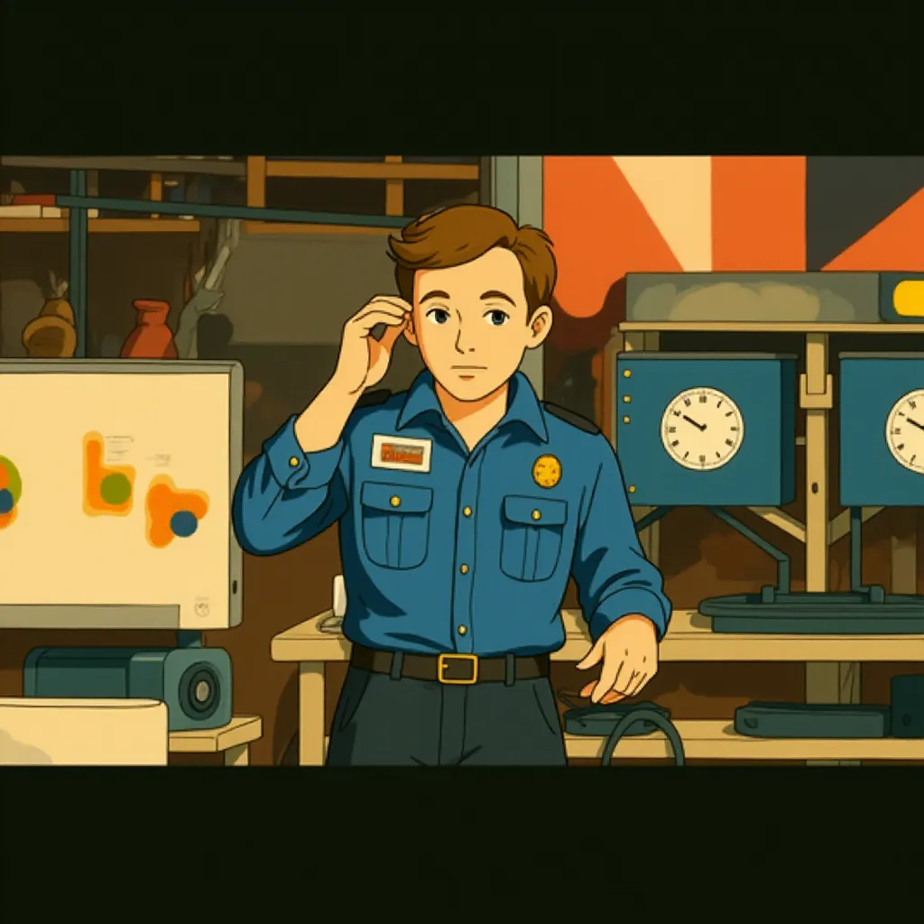 Taron Egerton in Carry-On (2024) - Ghibli style