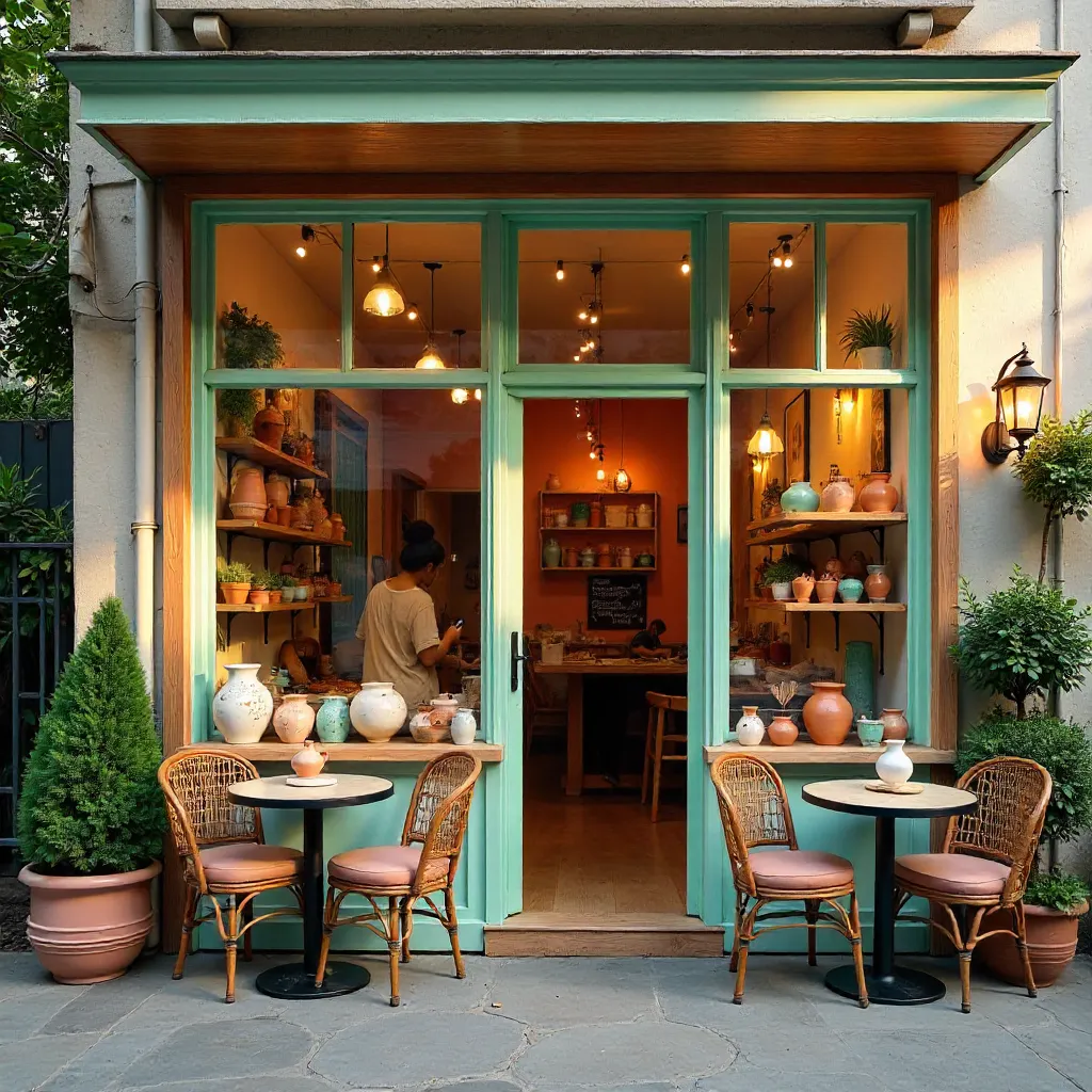Trendy Pottery Painting Café Exterior