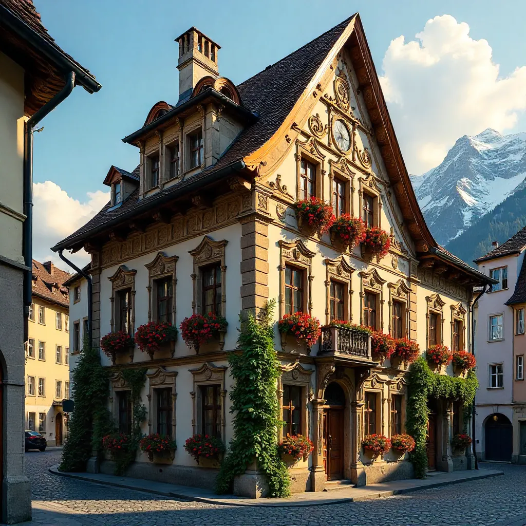 Golden Roof of Innsbruck: Floral Facade