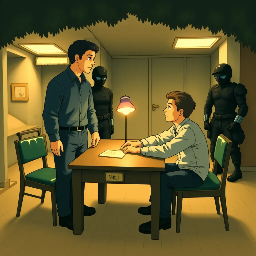 Arnold Schwarzenegger and Jim Caviezel in Escape Plan (2013) - Anime style