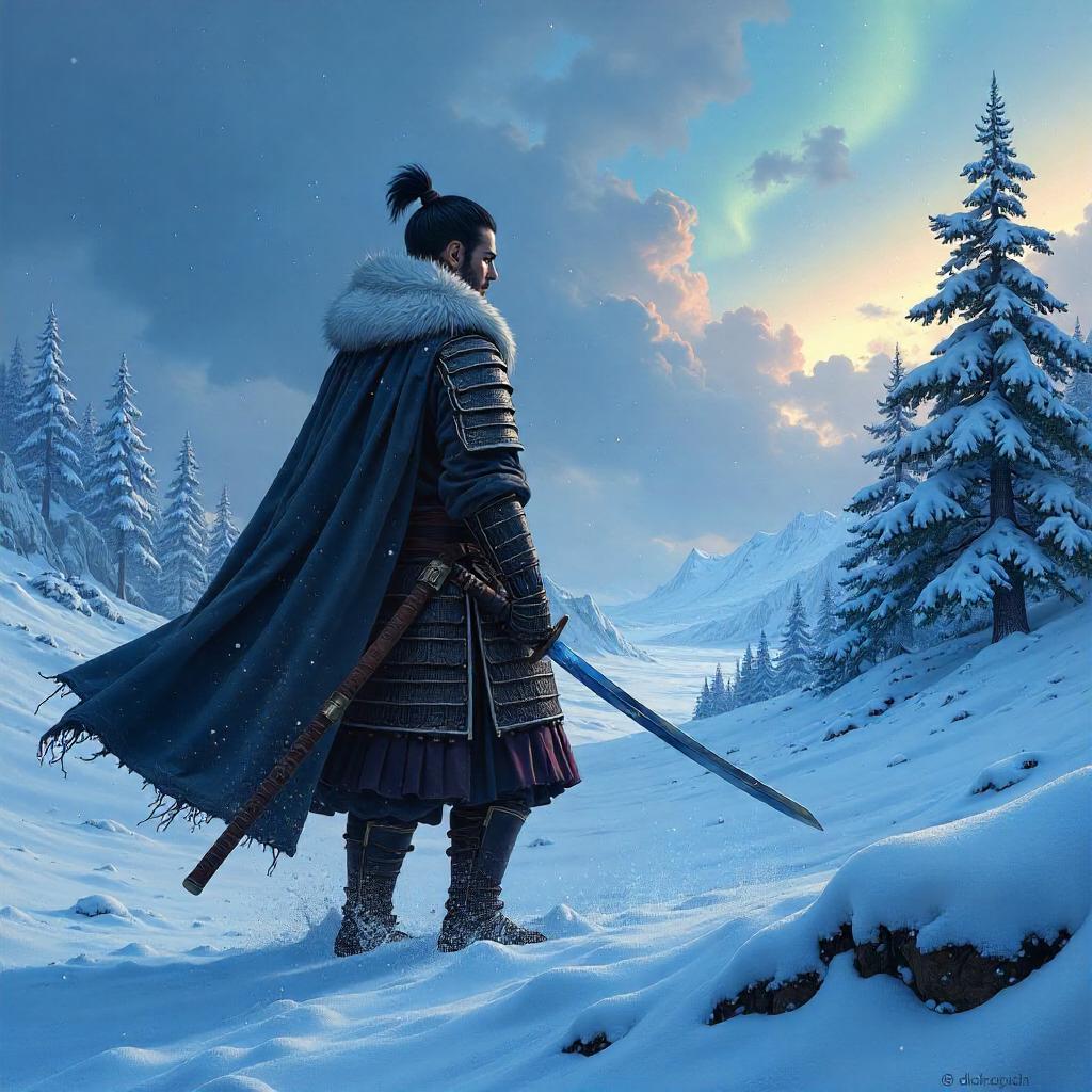 Lone Samurai in the Frostbitten Tundra
