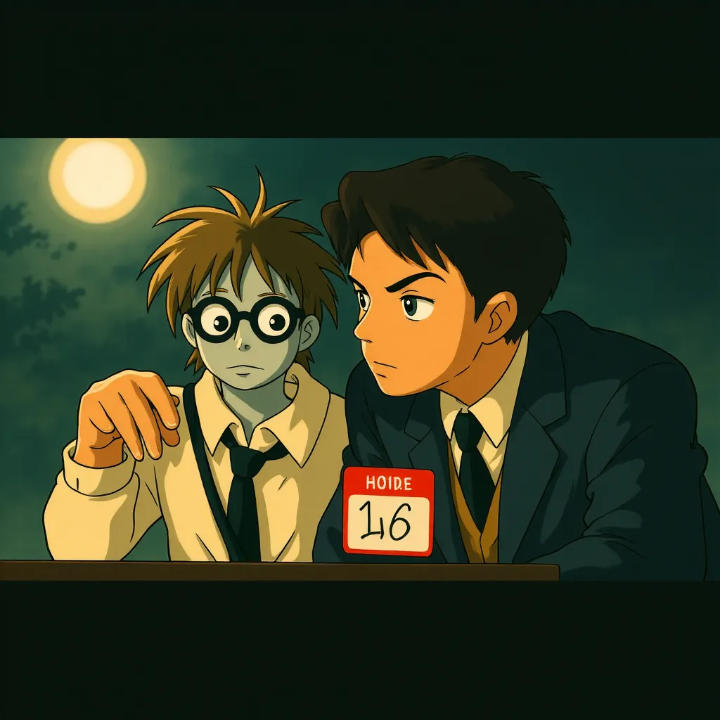 Willem Dafoe and Nick Kellington in Beetlejuice Beetlejuice (2024) - Ghibli style