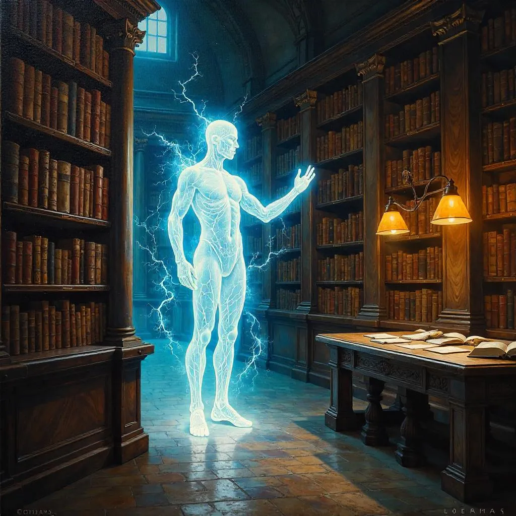 Energetic Spirit in a Quiet Library