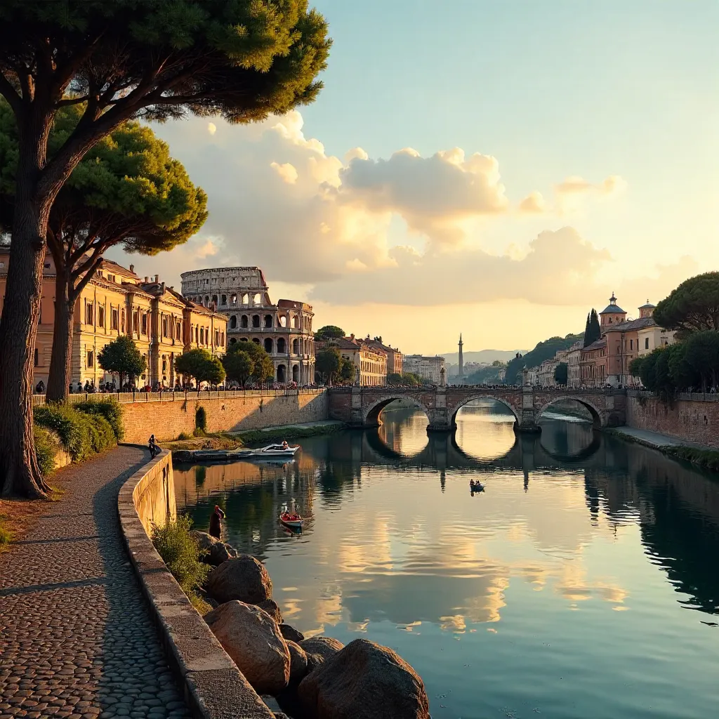 Timeless Rome by the Tranquil Tiber