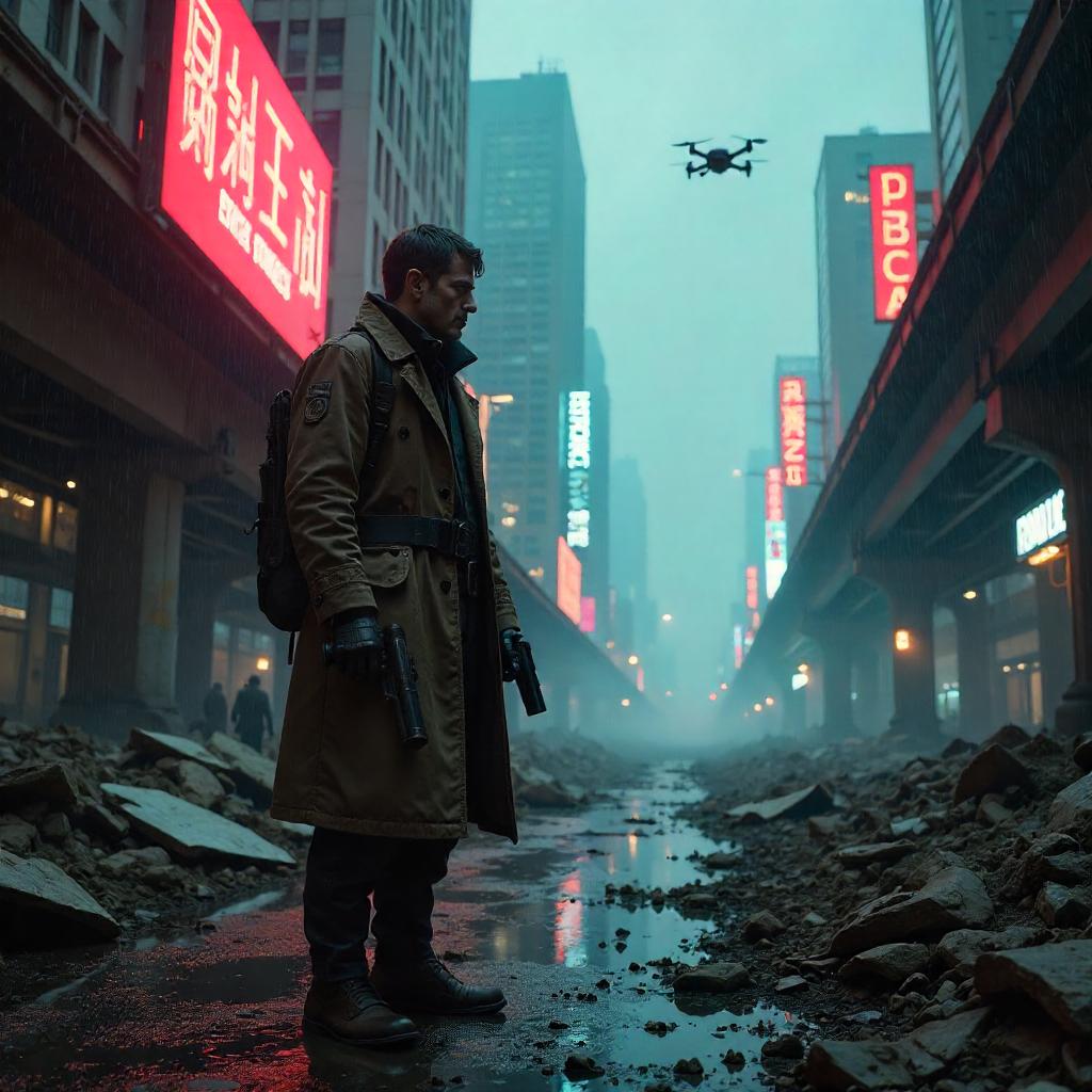 Neon Ruins: The Detective in a Shattered City