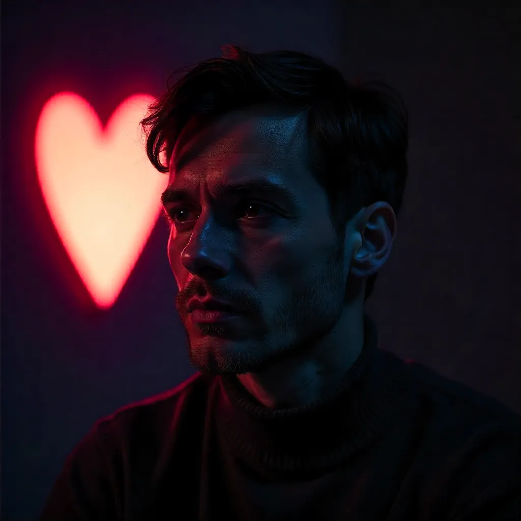 Heart-Shaped Light: A Moody Portrait
