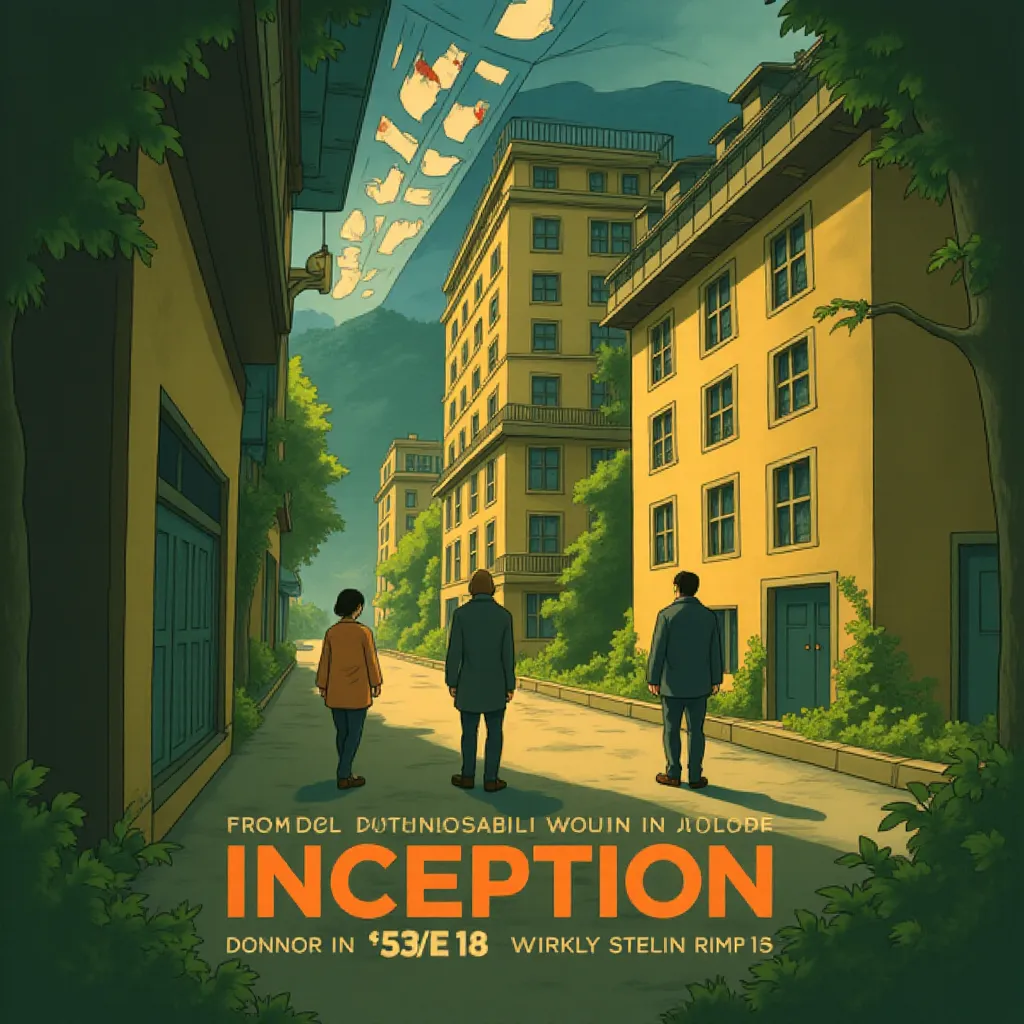 Leonardo DiCaprio in Inception (2010) - Anime style